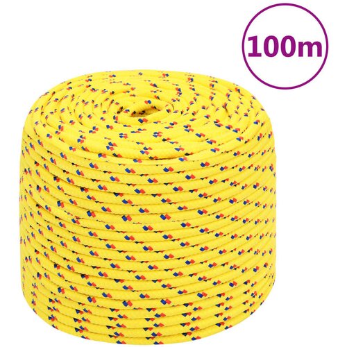 vidaXL Vrv za čoln rumena 10 mm 100 m polipropilen Cene