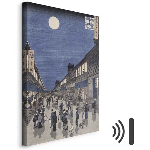  Slika - Utagawa Hiroshige – Night time view of Saruwaka Street 60x90 Akustična Cene