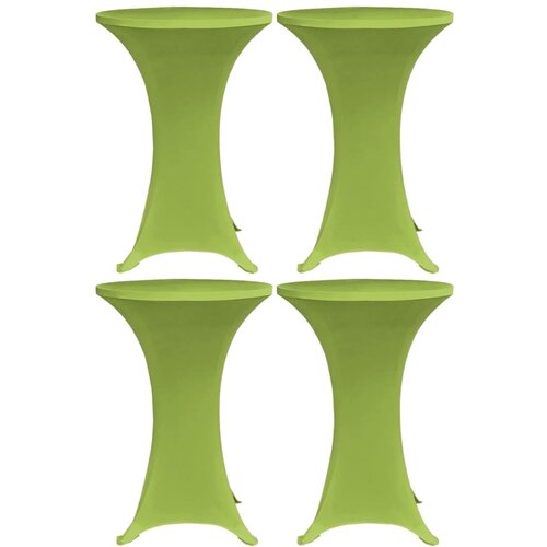 VidaXL Raztegljivo pregrinjalo za mizo 4 kosi 60 cm zeleno Slike