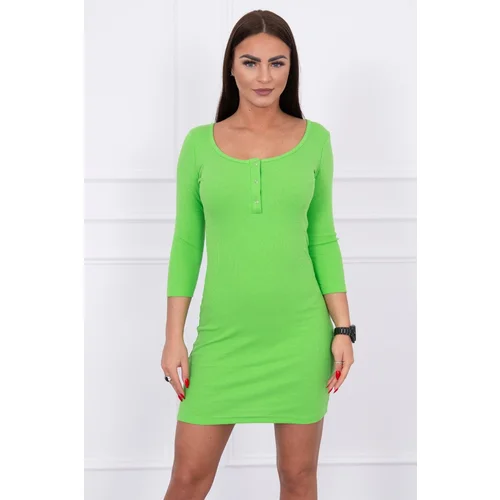 Kesi Nap neck dress light green