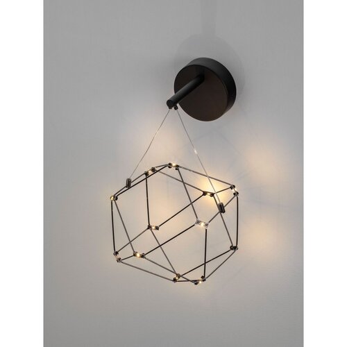 Nova Luce Crna LED zidna lampa aluminijska Nebula &amp;ndash; Slike