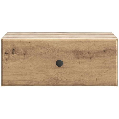  Noćni ormarić za montažu na zid s ladicama 2 pcs Hrast artisan Slike