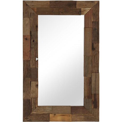 VidaXL Ogledalo iz trdnega predelanega lesa 50x80 cm Slike