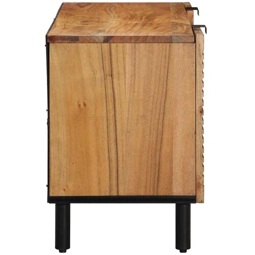 ormar s ladicama Smeđa 105 x 33 x 46 cm Čvrsto drvo manga Slike
