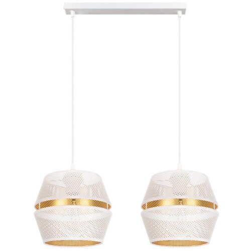  Luster na sajli PARIS 2xE27/60W/230V bela/zlatna Cene