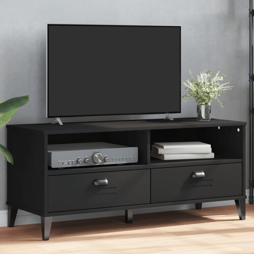  The Living Store TV omarica VIKEN črna inženirski les - TV Omarica, (21499106) Cene