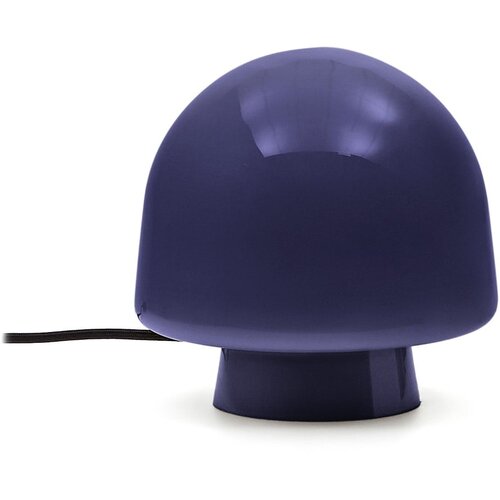 Kave Home Temno modra namizna svetilka s steklenim senčilom (vi&amp;scaron;ina 20 cm) Reig &amp;ndash; Slike