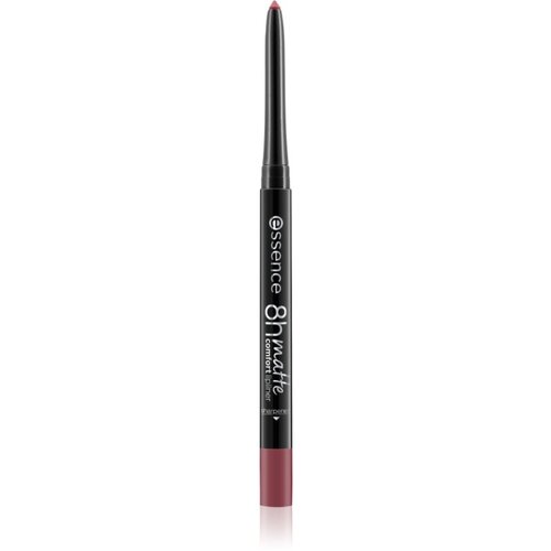 Essence 8h Matte Comfort mat svinčnik za ustnice s &amp;scaron;ilčkom odtenek 19 Burgundy Bestie 0.3 g Slike