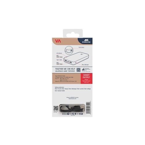 Rivacase Power Bank RIVACASE VA2120 20000 mAh/crni Slike