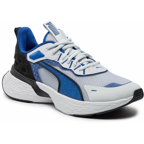 Puma Superge Softride Sway Running Shoes 379443 02 Silver Mist/Cobalt Glaze