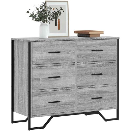  Komoda boja hrasta sonome 91 x 35,5 x 74,5 cm konstruirano drvo Cijene