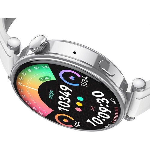 XO GT4 Mini AMOLED Silver pametni sat 1,32&amp;quot; 466&amp;times;466, Bluetooth pozivi, IP68 Slike