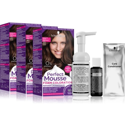 Schwarzkopf Perfect Mousse trajna boja za kosu ekonomično pakiranje nijansa 4-65 Chocolate Brown Cijene