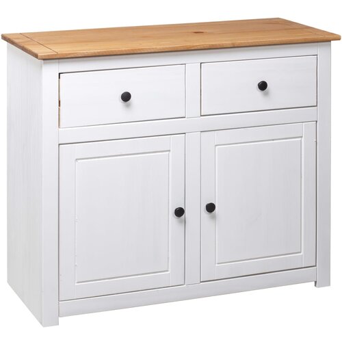  Komoda od borovine bijela 93 x 40 x 80 cm asortiman Panama Slike