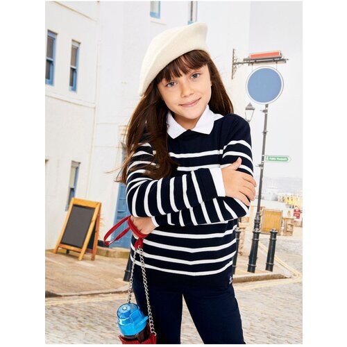 LC Waikiki girls&amp;#039; Crew Neck Striped Long Sleeve Knitwear Sweater Slike