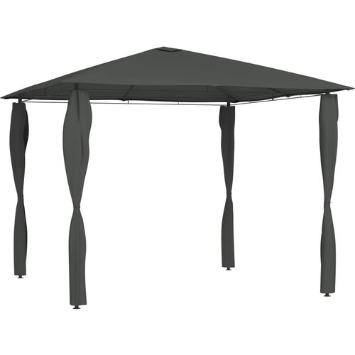 vidaXL Sjenica s navlakama za stupove 3 x 3 x 2,6 m antracit 160 g/m² Cijene