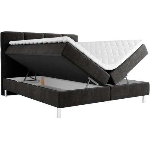 Esposa POSTELJA Z VZMETNICO 160 cm x 200 cm , tekstil antracit Slike