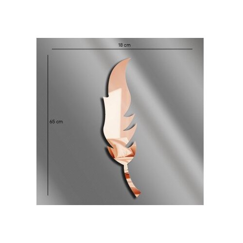 Wallxpert Ogledalo Ozgl524, 18x65 cm, Rose-gold Slike