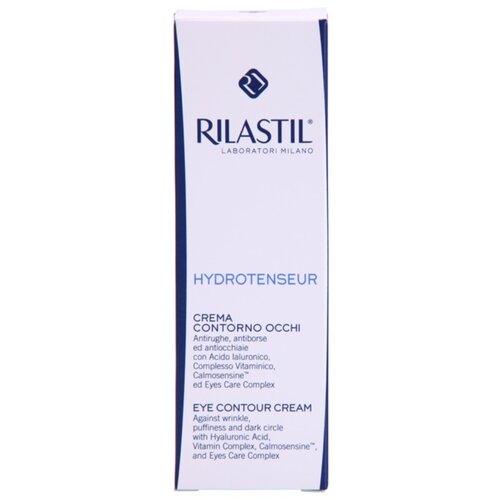 Rilastil Hydrotenseur krema za predel okoli oči proti gubam, zabuhlosti in temnim kolobarjem 15 ml Slike