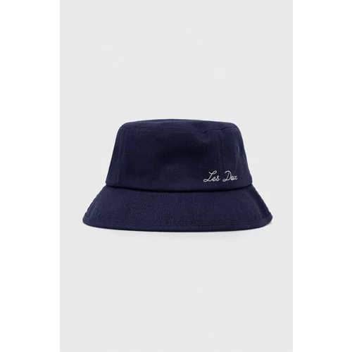 Les Deux Bombažni klobuk Vans mornarsko modra barva