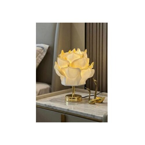 Opviq Stona lampa belo - zlatna MAG0009 Slike