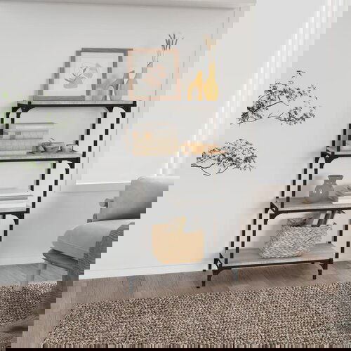 vidaXL Ormarić za knjige boja hrasta 60x33x100 cm od drva i čelika Cijene