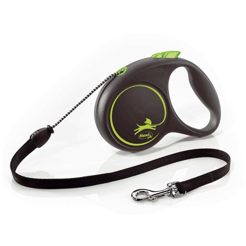 Flexi povodec Black Design M, vrvica - 5 m (različne barve) roza Cene