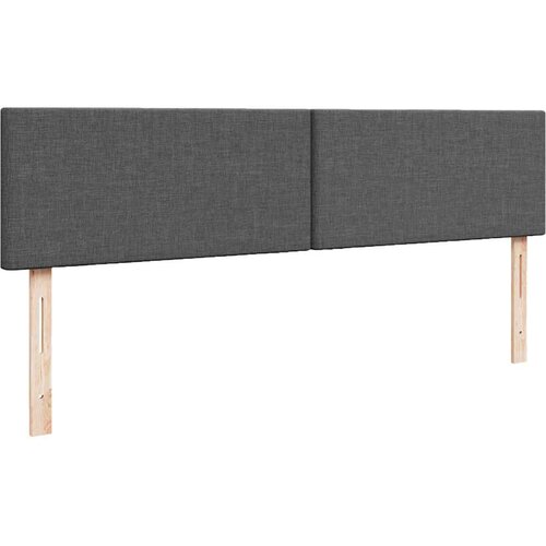  Otomanski krevet s madracem tamnosivi 160x200cm od tkanine Slike