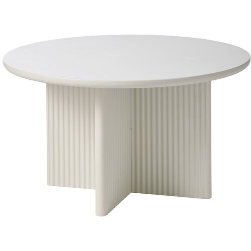Unique Furniture Svetlo siva okrogla mizica &amp;oslash; 80 cm Palma &amp;ndash; Slike