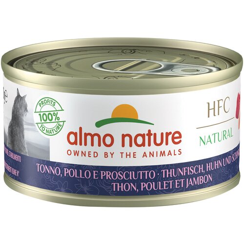 Almo Nature 70g Almo Nature HFC Natural 6 x 70 g - Tun, piščanec in šunka Cene