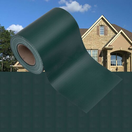 vidaXL Vrtni zaslon za privatnost PVC 35 x 0,19 m mat zeleni Cijene