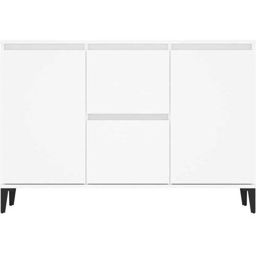  Komoda bijela 102 x 35 x 70 cm od konstruiranog drva Slike