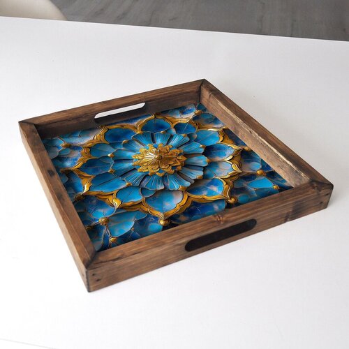 Aberto Design Poslužavnik REF049 35 x 35 x 4 cm, Šareni Cene