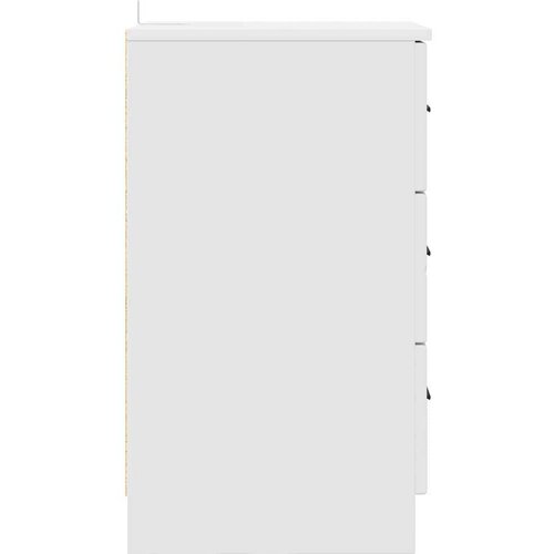 VidaXL Noćni ormar s ladicama Bijelo 38 x 38 x 66 cm Konstruirano drvo Slike