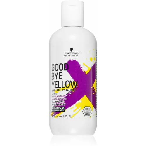 Schwarzkopf Professional goodbye yellow ph 4.5 neutralizing wash šampon za nevtralizacijo rumenih tonov za svetle lase 300 ml za ženske