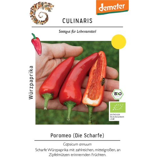 Culinaris Bio začimbna paprika "Poromeo" - 15 zrn. Cene