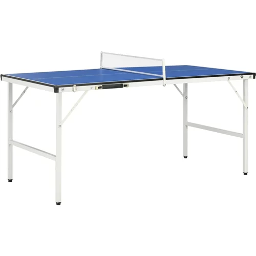 Stol za ni tenis s mrežom 152 x 76 x 66 cm plavi