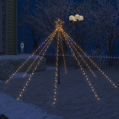  Božićno drvce s padajućim LED svjetlima 400 LED žarulja 2,5 m