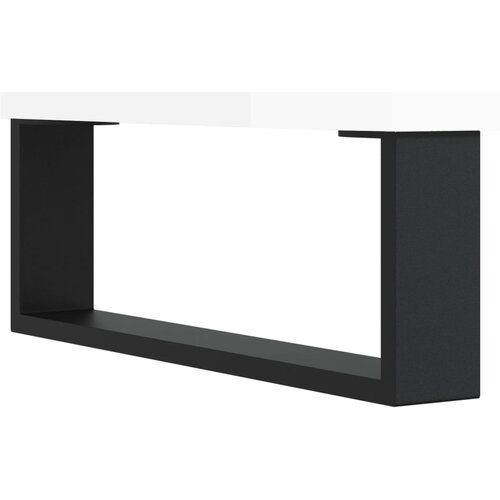  Komoda sjajna bijela 69,5x34x90 cm od konstruiranog drva Slike