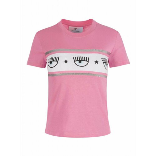 Chiara Ferragni roze pamučna ženska majica sa "eye" logom  72CBHT15CJT00-414 Cene