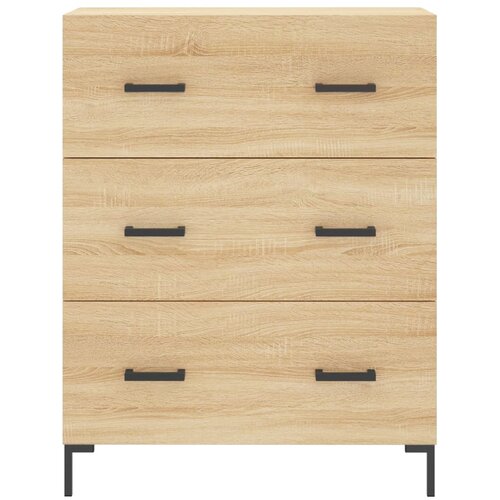  Visoka komoda hrasta sonome 69,5x34x180cm od konstruiranog drva Slike