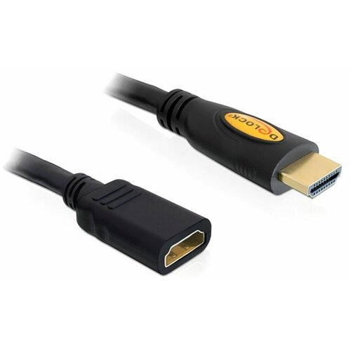 Delock HDMI produžetak 1.00 m 83079 pozlaćeni kontakti crna [1x muški konektor HDMI - 1x ženski konektor HDMI] Cene