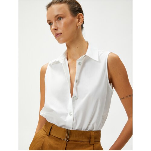 Koton Sleeveless Shirt Buttoned Cotton Slike
