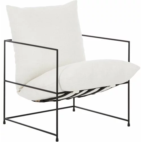 Westwing Collection bijela stolica s metalnim okvirom Wayne