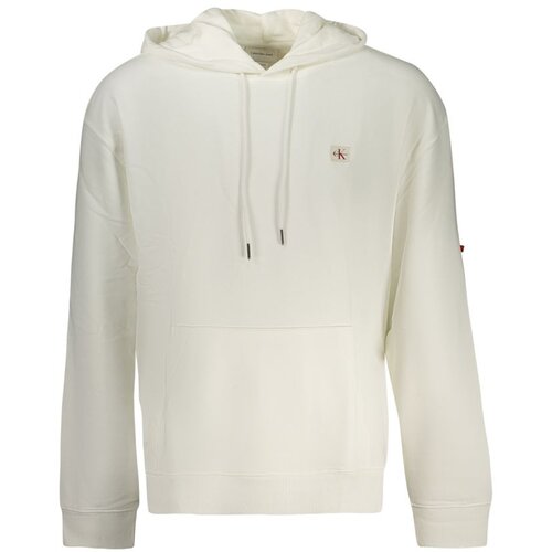 Calvin Klein Mu&amp;scaron;ka majica s kapuljačom bijela s patentnim zatvaračem Slike