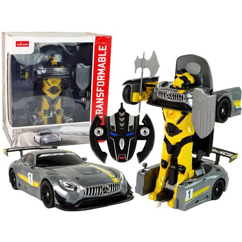  Licencirani auto na daljinsko upravljanje Mercedes Rastar Robot 1:14 - sivi Slike