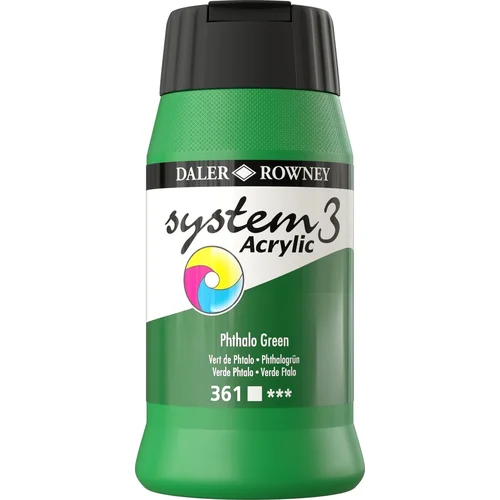 DALER ROWNEY System3 Akrilna boja 500 ml Phthalo Green