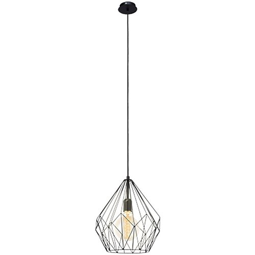 Eglo viseča svetilka carlton (60 w, E27, premer: 37 cm, vi&amp;scaron;ina: 110 cm, črna) Slike