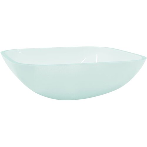 VidaXL Lavabo - Umivaonik stakleni 42 x 42 x 14 cm matirani - Matirano Slike