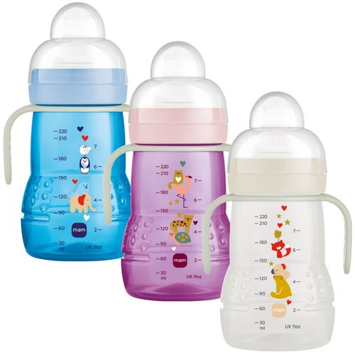 Mam lonček Transition trainer night 220ml, 4m+ sort Slike